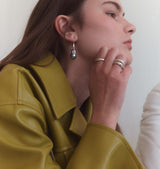 Evgenia shell earrings gray
