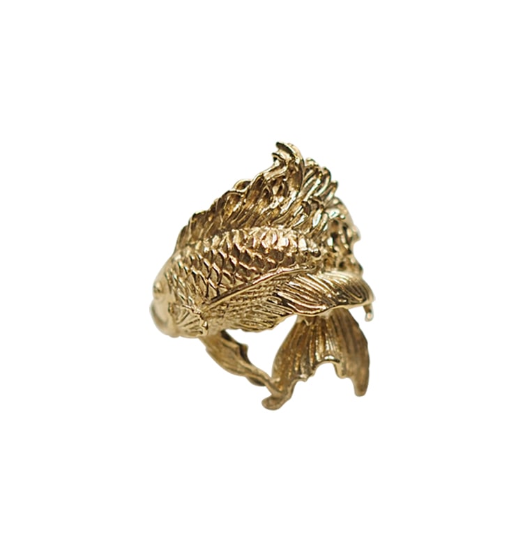 Fish ring brass