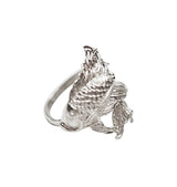 Fish ring 925 silver
