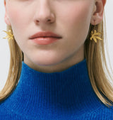 Flare earrings gold