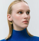 Flare earrings gold