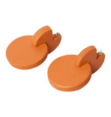 Float bouy earrings orange