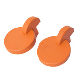 Float bouy earrings orange