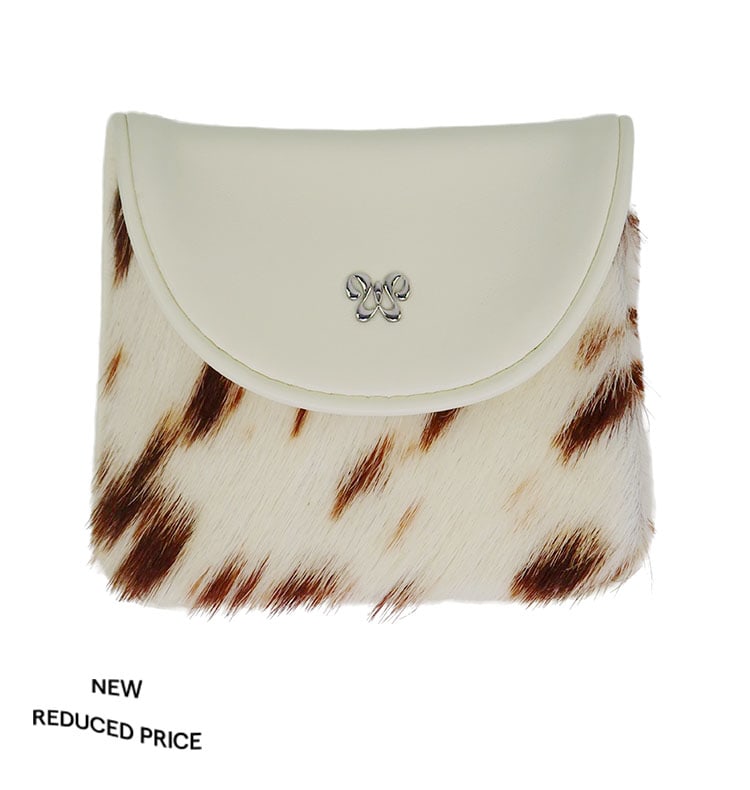 frances wallet cream cow