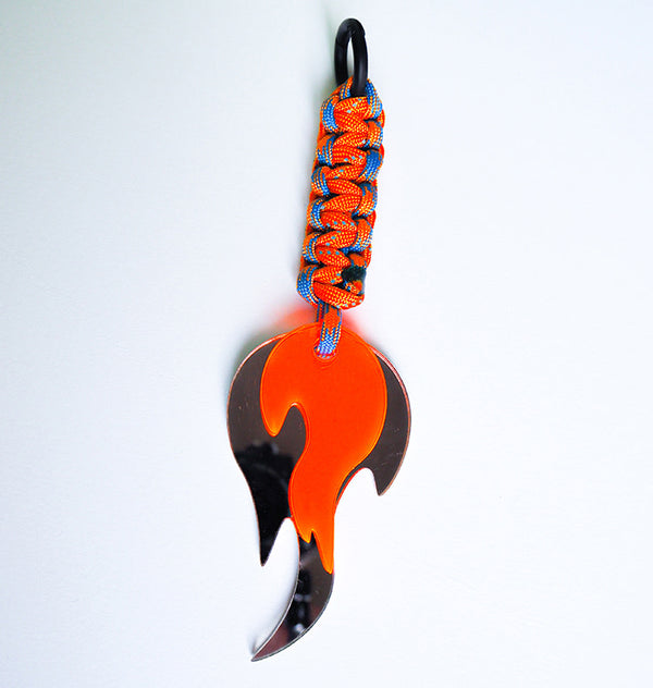 froot loop keychain orange