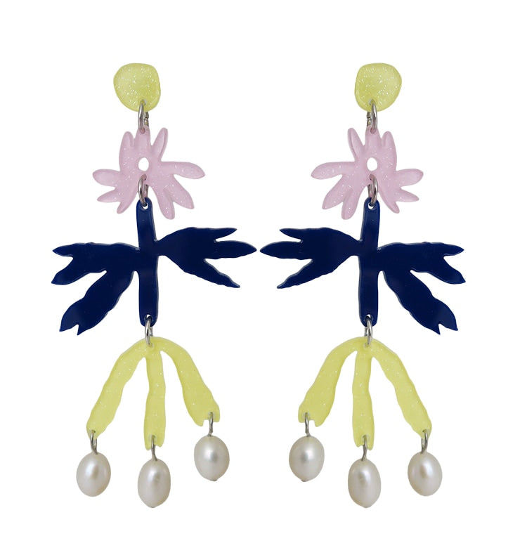 funky flora earrings