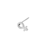 Gudrun mini single earring silver