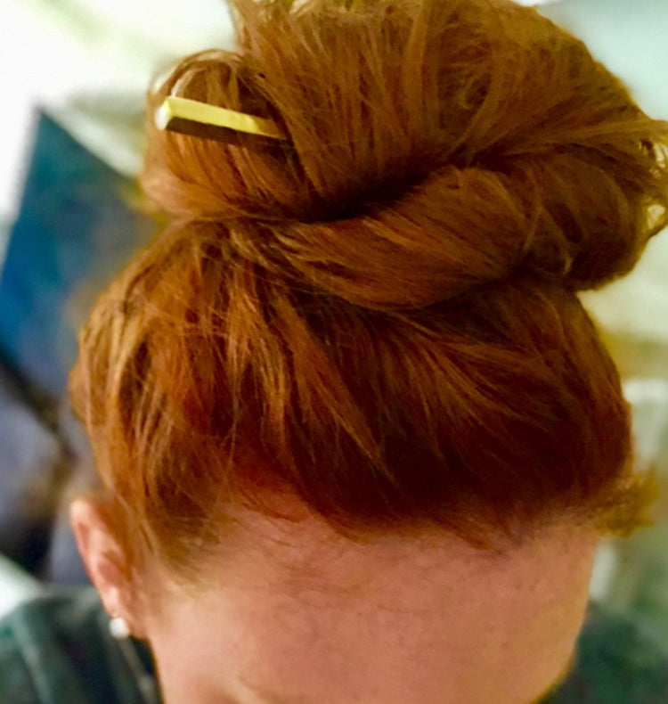 Hairpin square brass