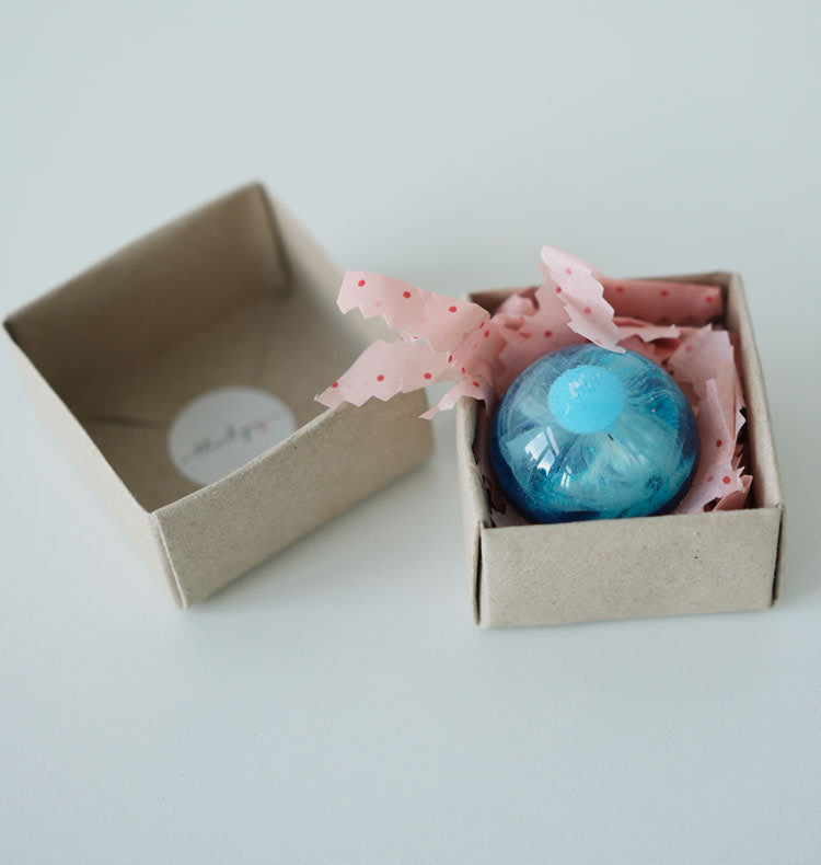 Half sphere ring blue