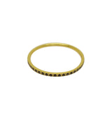 Spot ring black gold