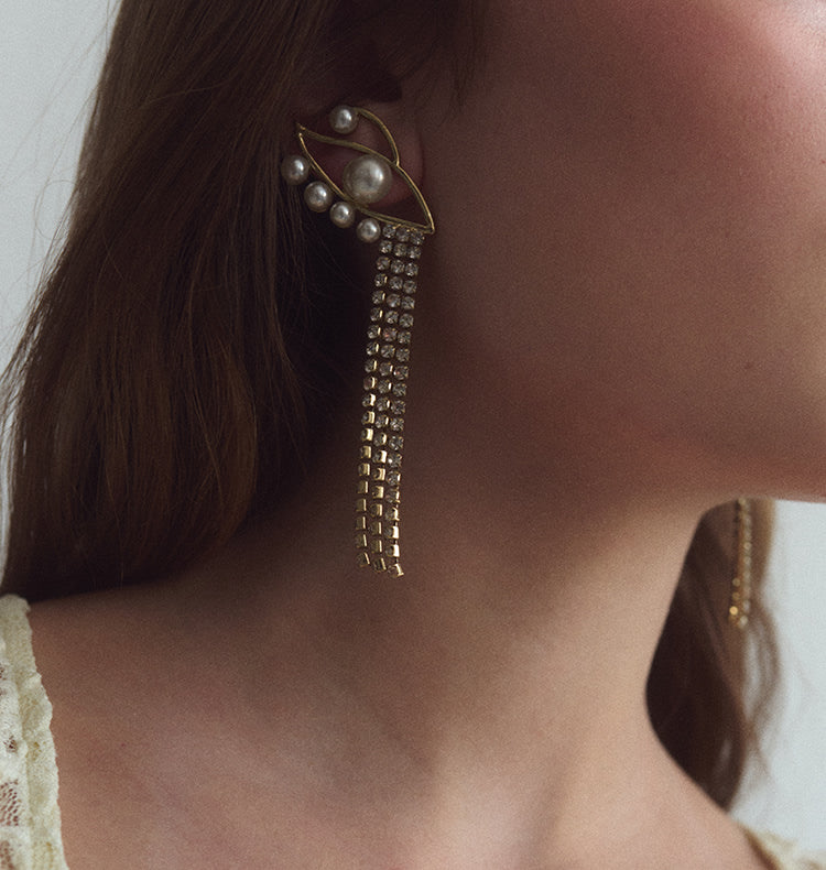 Indra earrings gold