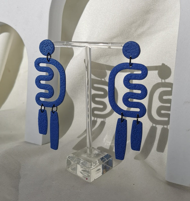 Isla earrings blue