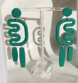 Isla earrings green
