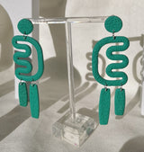 Isla earrings green