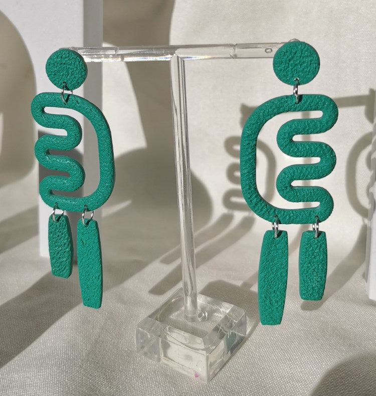 Isla earrings green