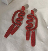 Isla earrings red
