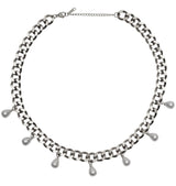 Izza Chain Necklace Silver