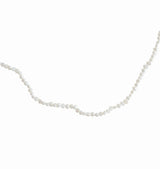 Johanna pearl necklace silver long