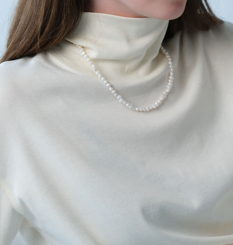 Johanna pearl necklace silver