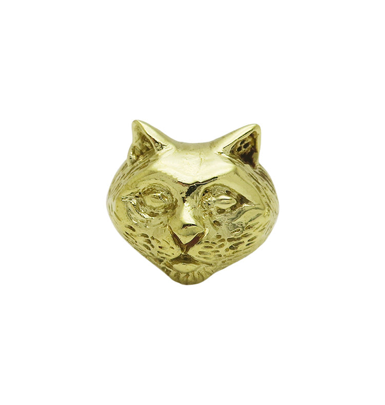 Katt ring brass