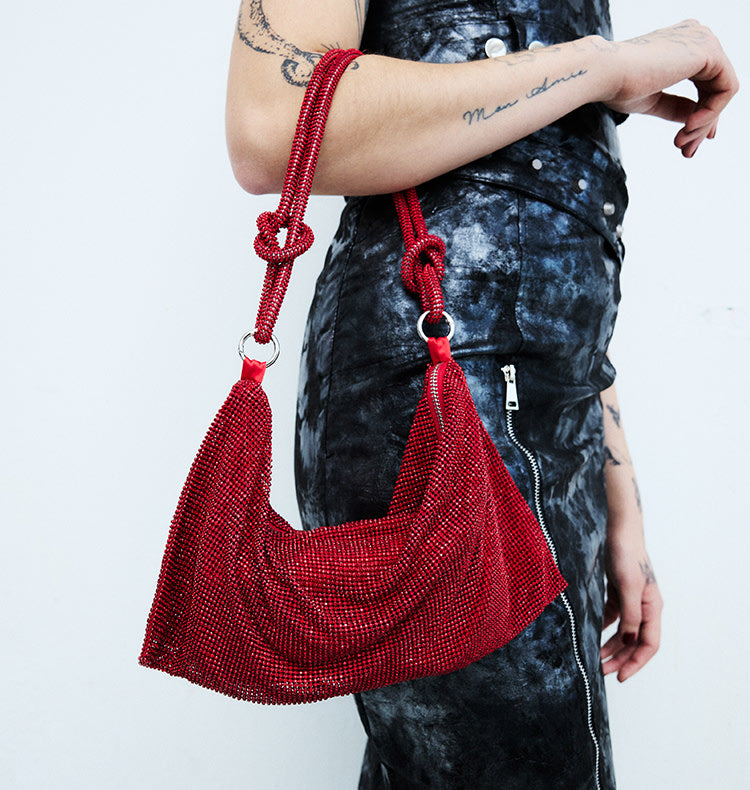 Sparkle handbag red