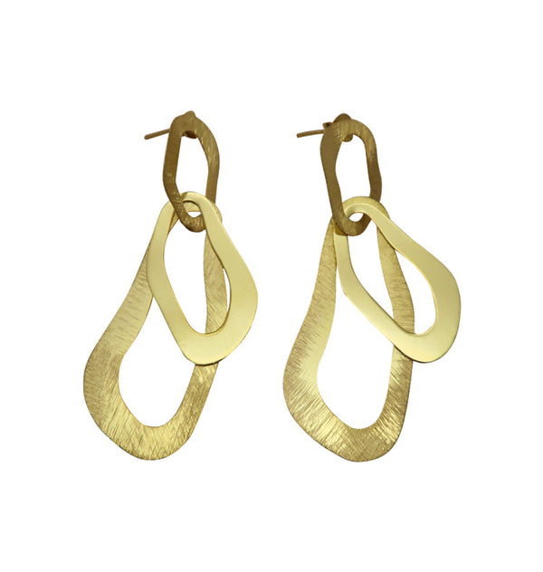 Loops earrings gold