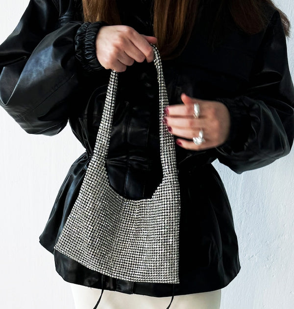 Lotti bag silver glitter