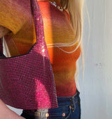 Lotti bag fuchsia glitter