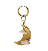 Lunar single earring gold