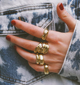 Rakel ring brass