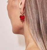 melting heart single earring gold