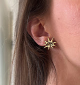 MINI VIEW EARRINGS - BRASS.