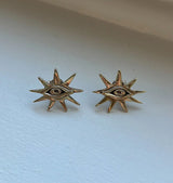 MINI VIEW EARRINGS - BRASS.