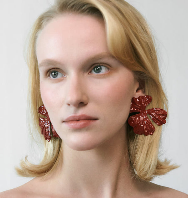 Minou earrings red