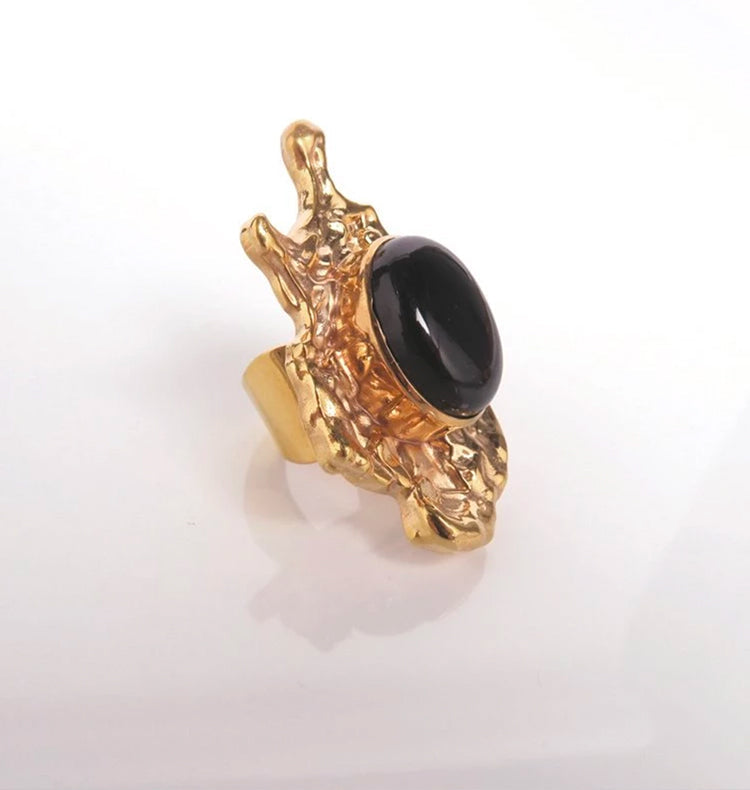 Modd ring black brass