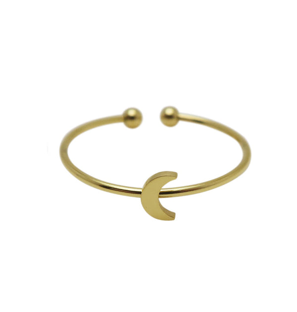 Moon ring gold