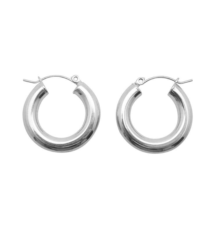 Alice silver hoops