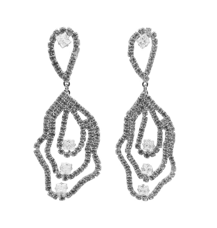 ◆VINTAGE HOLLYWOOD◆ Cloud Earrings VH2336EA001M Glamorous Vintage Classic Hollywood Regency, Midcentury Art