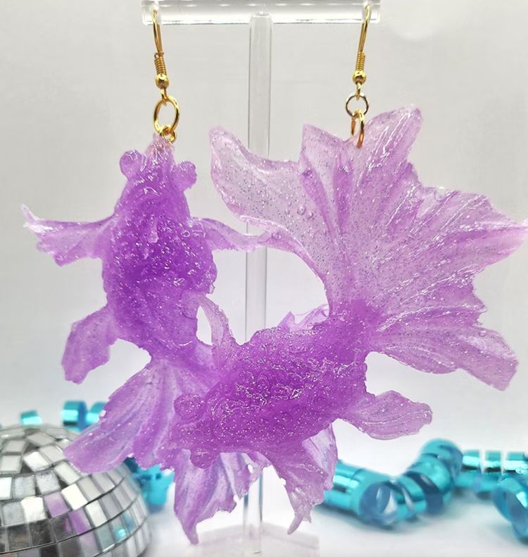 True phish earrings purple