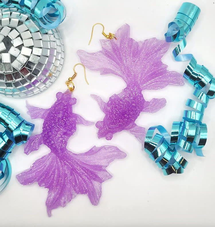 True phish earrings purple