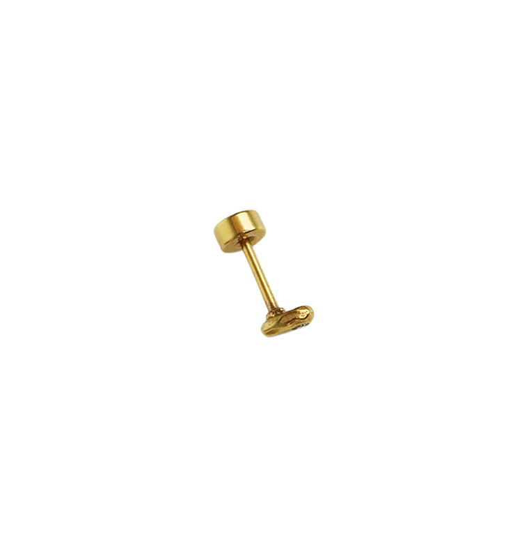 pinky single stud pink gold