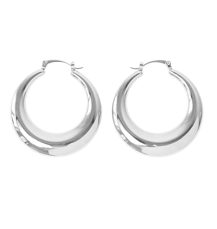 Polly big earrings silver