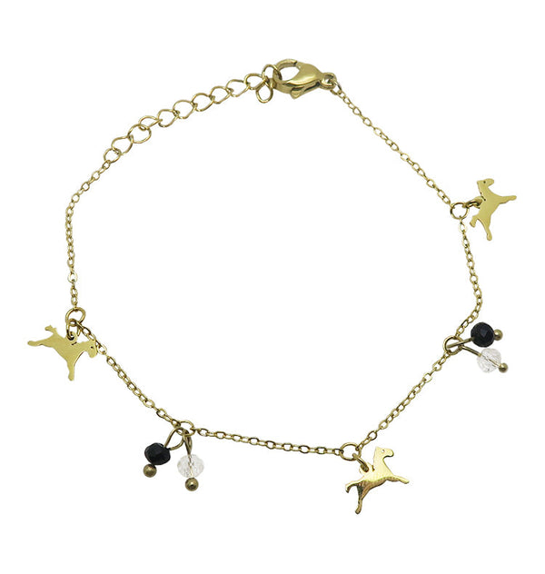 Pony bracelet gold