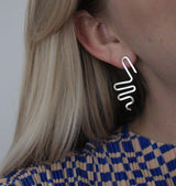 Pulse earrings silver 