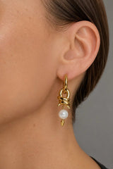 Rebel pearl earrings
