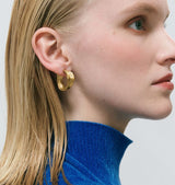 risky road earrings gold