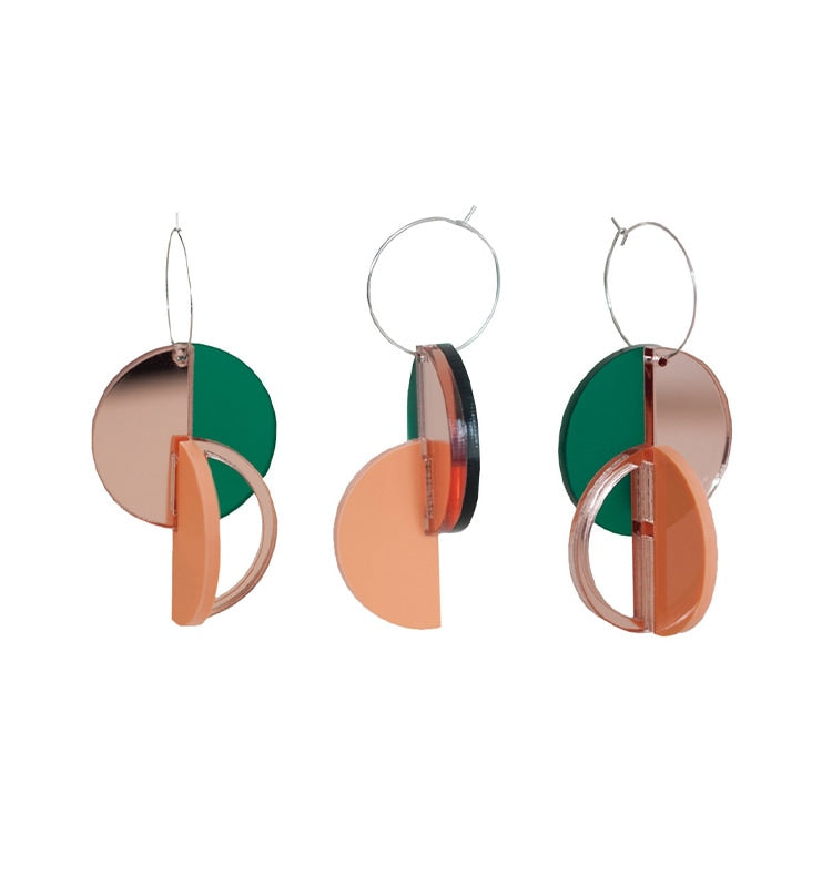 Rodchenko earrings peach