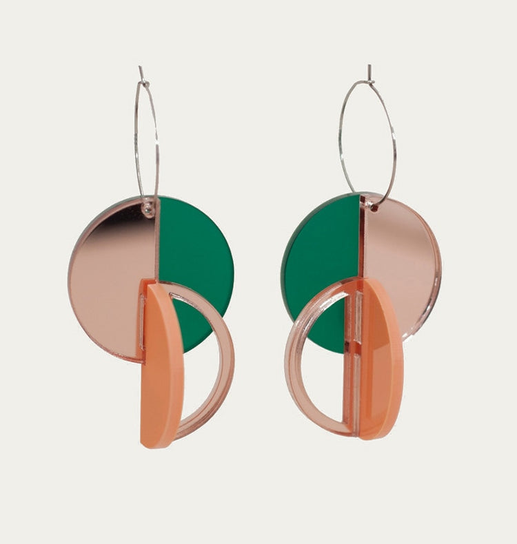 rodchenko earrings peach