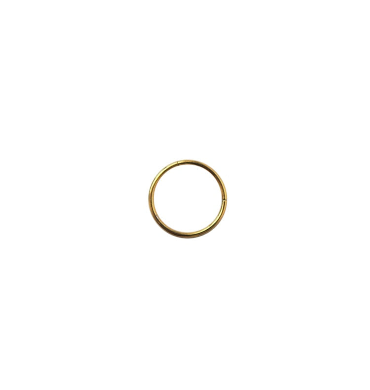 Seamless single earring gold 11mm