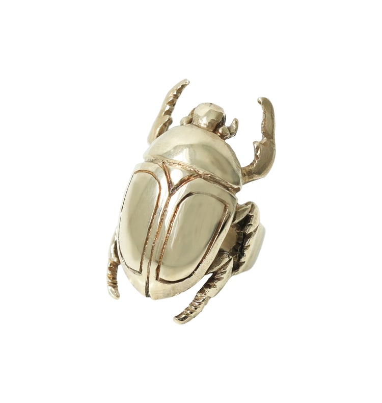 Skalbagge ring brass